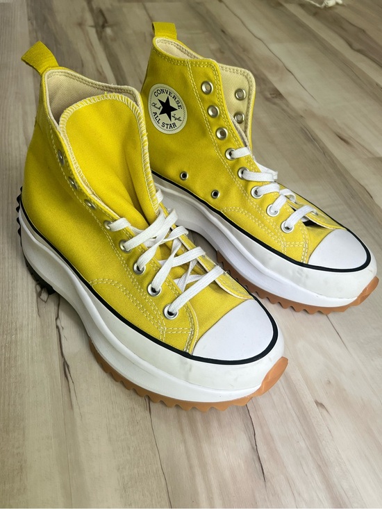 Converse Shoes - NEW. ONLY TRIED ON. Converse Yellow High-Top Platform Sneakers